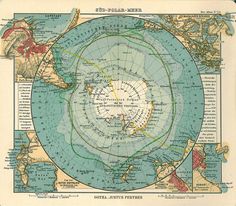 an old map shows the polar circle