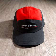 Porsche Hat. Very Nice Hat. Good Quality. Black Red. Porsche Motorsport, Design Accessories, Porsche Design, Cool Hats, Good Quality, Motorsport, Black Red, Porsche, Accessories Hats