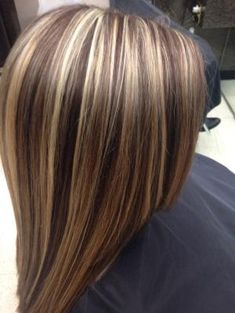 Chunky Blonde Highlights, Streaked Hair, Blond Highlights, Brown Hair With Caramel Highlights, Rambut Brunette, Hair Highlights And Lowlights, Highlights Lowlights, Latest Hair Color, Color Highlights