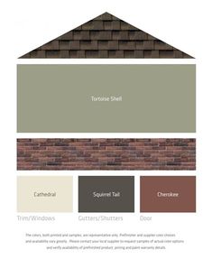 the exterior color scheme for a house