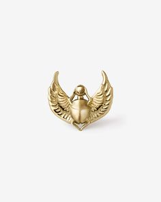 Qaela Scarab Threadless End (14K Gold)-Threadless Ends- Gold - - Ask & Embla Tragus Conch, Forward Helix, Alternative Jewelry, The Embrace, Earplugs, Body Piercing Jewelry, Jewelry Inspo, Online Jewelry Store, Full Potential