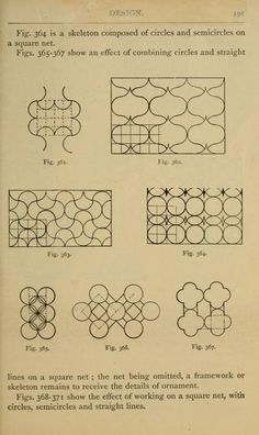 an old book with some type of design and instructions on how to use it in different ways