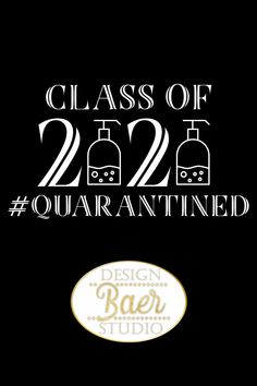 the class of 2012 quarantified logo is shown on a black background with white lettering