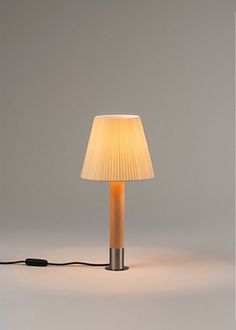 BASTA06UL Santa Cole, Metal Structure, Natural Materials, Lamps, Table Lamp, Ribbon, Wood