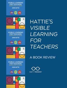 the book cover for hattie's visible learning for teachers, which includes four different books