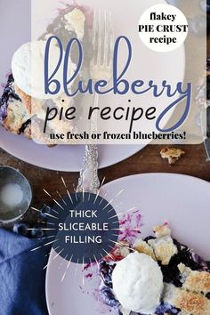 the blueberry pie recipe is ready to be eaten