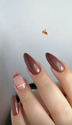 November Nails Fall, Fall Almond Nails, Fall Season Nails, Season Nails, Chic Nail Art, Simple Fall Nails, September Nails, November Nails