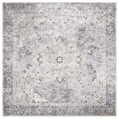 Shop more SAFAVIEH Area Rugs at Walmart. SAFAVIEH Vogue Rug Collection SAFAVIEH Vogue Edin Medallion Area Rug, Grey/Beige, 6'7" x 6'7" Square The Vogue Collection brings the cool vibe of abstract art to room decor. Power loomed using soft, synthetic yarns, Vogue area rugs are comforting underfoot yet durable enough for busier areas of the home. Contemporary styled and perfect for todays diverse modern decor preferences. Elegantly designed, each rug provides comfort and luxury to complement your Rosé Vogue, Medallion Area Rug, Rose Rug, Rug Grey, Rug Colors, Navy Rug, Grey Beige, Grey And Beige, Beige Rug