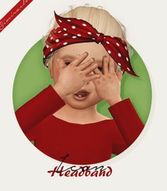 Icon Headband - Separated - Toddler Version ♥ Infant Hair Cc, Sims 4 Infant Hair, Sims 4 Infant, Infant Hair, Ts4 Mods, Cc Hats, Sims 4 Black Hair, Rules For Kids