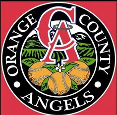 the orange county angels logo is shown in this file photo provided by the los angeles angels