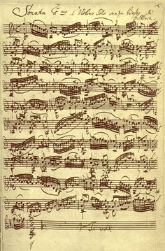 an old sheet with music notes on it