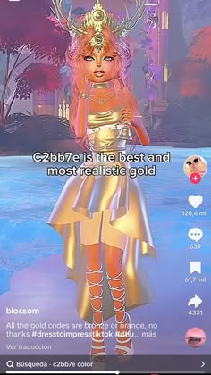 Dti Gold Hex Codes, Dti Codes November 2024, Dti Colorful Theme Outfits, Childhood Dream Dti Outfits, Dress To Impress Outfits For Themes, Dress To Impress Gold Color Code, Cute Dti Hacks, Royal High Bodice Combos, Best Dti Outfits