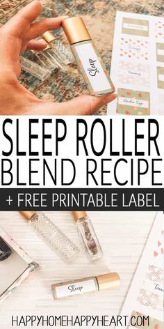 Looking for natural sleep remedies? Try this essential oil sleep blend. This sleep roller recipe will help you relax & fall asleep fast. They don't call it liquid sleep for nothing! Sleep Essential Oil Blend Rollerball, Essential Oil Sleep Blend, Liquid Sleep, Recipe Free Printable, Sleep Roller, Roller Perfume, Homemade Salve