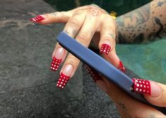 Her Nails, Dots Nails, Nails Only, Unique Acrylic Nails, Hot Nails, Minimalist Nails, Dream Nails, Fire Nails, Funky Nails