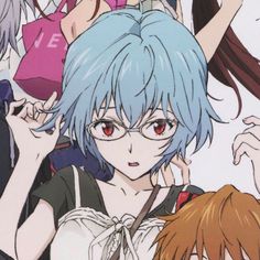 Cropped by me Nge Fanart, Sexuality Flags, Short Blue Hair, Art Pfp, Evangelion Art, Neon Evangelion, Rei Ayanami, Genesis Evangelion, Aikido