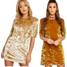 Short Sleeve Velvet Short Casual DressPinkGray



Blue



Black



GoldYellow Gold Mini Dress For Fall, Yellow Winter Party Dress, Casual Gold Dress For Fall, Yellow Short Sleeve Mini Dress For Fall, Casual Gold Mini Dress, Yellow Casual Mini Dress For Fall, Casual Gold Long Sleeve Dress, Casual Long Sleeve Gold Dress, Yellow Short Sleeve Mini Dress For Party