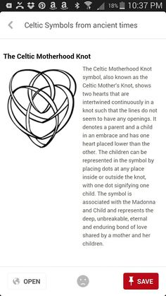 the celtic motherhood knot is shown in this screenshoter's screen shot