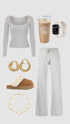 Outfit Inspo Casual, White Outfit, Cute Comfy Outfits, Simple Trendy Outfits