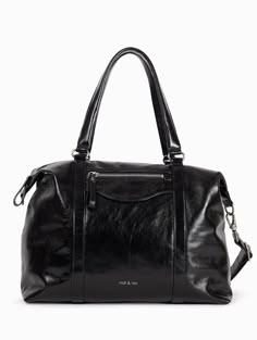 Thylane  Nat & Nin - eShop Noir glacé Mens Leather Accessories, Business Bag, Recycled Leather, Big Bags, Accessory Pouch, Large Bag, Leather Care, Womens Tote Bags, Cowhide Leather