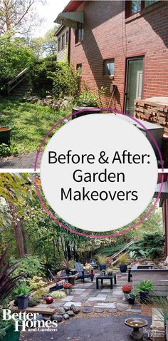 before and after garden makeovers