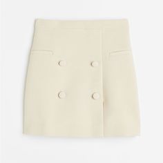 H&M Size 6. Never Worn, In Perfect Condition. Love The Skirt But Was In Between Sizes And Just Doesn’t Fit! Originally $49.99. Cream Mini Skirt, Hm Skirt, Cut Outs, Cream White, Mini Skirt, Womens Skirt, H&m, Size 2, Mini Skirts