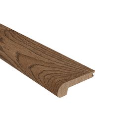 a close up view of the edge of a wooden planked board on white background