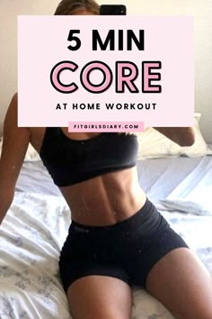 5 Min Ab Workout, Ab Finisher, Easy Home Workouts, 5 Min Abs, Morning Ab Workouts, 5 Min Workout, Daily Ab Workout, Home Workout For Women, Quick Full Body Workout