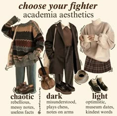 Chaotic Academia Outfits, Chaotic Academia Aesthetic, Types Of Clothes, Chaotic Academia