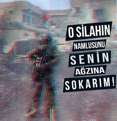 a man standing in front of a building with the words'o silain nalmusunu sekin agizna sokarm