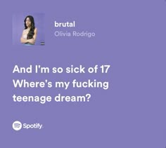 Olivia Rodrigo Spotify Lyrics, Failing Math, Olivia Rodrigo Spotify, Olivia Rodrigo Quotes, Sour By Olivia Rodrigo, Folklore Love Triangle, Olivia Song, Olivia Lyrics