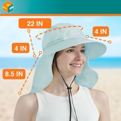 Embrace the great outdoors with confidence in the Sun Cube Women's Sun Hat, designed to offer unparalleled sun protection and comfort. This stylish accessory is a must-have for any adventure under the sun, from hiking trails to sandy beaches.

- **Material:** High-quality, water and stain-resistant polyester
- **Size:** 22 inches head circumference, fits most adults
- **Color:** Light Blue
- **Gender:** Female
- **Features:**
  - Wide brim and extended neck flap for comprehensive UV protection ( Summer Windproof Sun Hat For Hiking, Breathable Solid Sun Hat For Outdoors, Adjustable Fit Solid Color Sun Hat For Outdoor Activities, Breathable Solid Color Sun Hat For Outdoor, Lightweight Solid Sun Hat With Uv Protection, Solid Hats With Uv Protection And Adjustable Fit, Adjustable Bucket Sun Hat For Outdoor Activities, Adjustable Fit Sun Hat For Outdoor, Adjustable Fit Solid Sun Hat For Outdoor