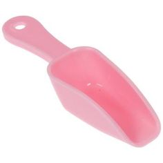 a pink spatula on a white background