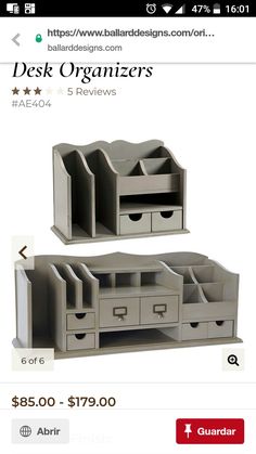 the desk organizer is on sale for $ 599 00 at ballards furniture stores