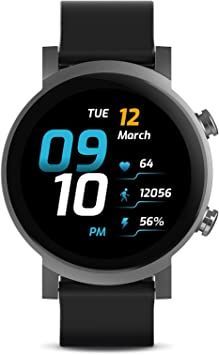 an image of a smart watch with the time displayed on it's display screen