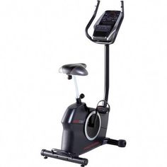 an exercise bike with the seat up