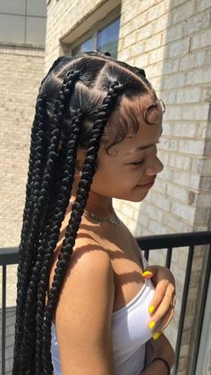 Twist Hairstyle, Beautiful Black Hair, Big Box Braids Hairstyles, Cute Curly Hairstyles, Braided Hairstyle, Box Braids Hairstyles For Black Women, Cute Braided Hairstyles, Braids Hairstyles Pictures, Cute Box Braids Hairstyles