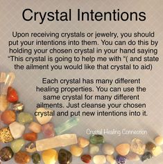 Crystal Tips Crystal Intentions, Crystal Tips, Healing Rocks, Crystal Healing Chart, Magic Herbs, Crystal Guide, Crystals Healing Properties, Spiritual Crystals, Gemstone Meanings