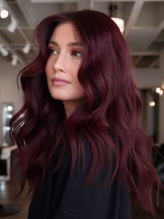 Discover the top 20 burgundy hair color ideas for 2025, from dark red to rich wine and purple tones. Perfect for brunettes and black women, explore styles with highlights, curly and braided looks, and money piece accents. Find the best burgundy hair dye for Indian skin and cool plum shades, or try chocolate and berry tones for a stunning transformation. Brunette Hair Burgundy Highlights, Plum Hair With Red Highlights, Dark Cherry Burgundy Hair, Cold Tones Hair, Cherry Black Red Hair, Bright Maroon Hair, Dark Cherry Red Hair Medium Length, Red Hair Color Cool Skin Tone, Dark Purple Hair Highlights Brunettes