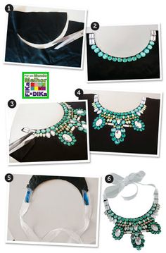 the instructions to make a beaded necklace