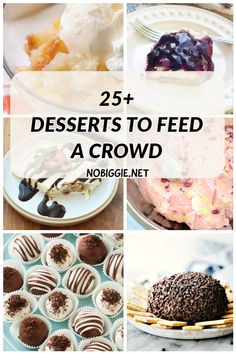 desserts to feed a crowd with nobiggie net on pinterest