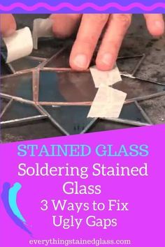 Stained Glass Diy Tutorials, Stained Glass Soldering, Glass Soldering, Glass Video, Diy Stained Glass Window, Stained Glass Studio, Stained Glass Patterns Free, Glass Diy, Making Stained Glass