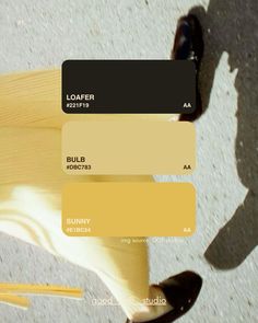 the color palette is yellow, brown, and black with some white on it's side