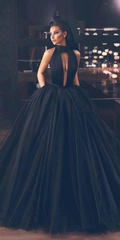 Black Sexy Plunge Wedding Dress Wedding Bridal Gowns sold by Wedding store on Storenvy Couture Dior, Wedding Dress Black, Black Wedding Gowns, Black Ball Gown, Wedding Dress Guide, Fancy Wedding Dresses, 파티 드레스, Fancy Wedding, Dress Guide