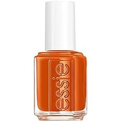 20 Outrageously Cute Fall Nail Colors for Dark Skin Beauties Red Orange Nails, Essie Nail Colors, Orange Nail Polish