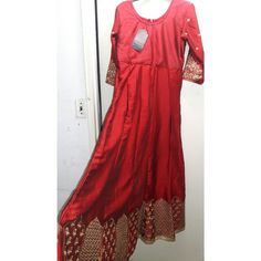 New Never Worn Indian/Pakistani/Bangladeshi Floor Touch Dress For Women. Has Chain On The Back. Three-Quarter Arm. Umbrella Style Skirt. Only Damages: There Are Few Stiches Missing On The Waist. Idk What Happened But Thats How I Received From The Seller. ***Willing To Sell For Any Price, Just Make Me An Offer.*** Bust: 20" (Armpit To Armpit: 20") Waist: 32" Length: 52" Arm Length: 16.8" Arm Hole: 11" Shoulder: 16.9" Make Me An Offer!!! Blue Sparkly Prom Dress, Black Sparkly Prom Dress, Light Pink Prom Dress, Pink Evening Gowns, Desi Dress, Beaded Formal Dress, One Shoulder Prom Dress, Pink Long Dress, Fashion Umbrella