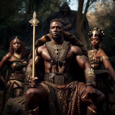 African King And Queen, Black African Art, African Kingdom, African Safari Lodge, Egyptian Warrior, Black Couple Goals, African Warrior, Black Gods, African King