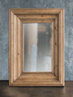 Vagabond Vintage Rectangle Solid Pine Wood Frame Mirror Wood Frame Mirror, Wood Framed Mirror, Frame Mirror, Wood Wall Mirror, Rectangle Mirror, Small Mirrors, Wood Mirror, Large Mirror, Vintage Iron