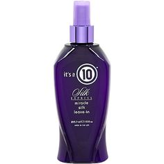 OMG. Gotta have this: It's A 10 Silk Express Miracle Silk Leave-In Its A 10, Wet Style, Color Treated Hair, Hair Strengthening, Treated Hair, Heat Styling Products, Natural Body, Hair Health, Hair A