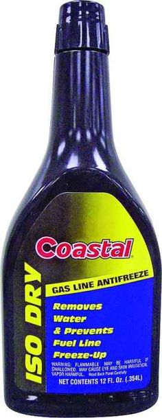 a bottle of motor oil sitting on top of a white surface with the words coastal in it