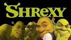 shrexy movie poster with three different characters